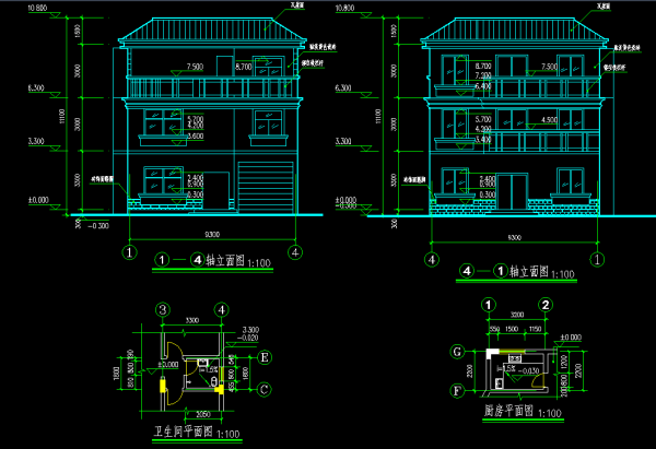 D020 Elevation CAD Drawing