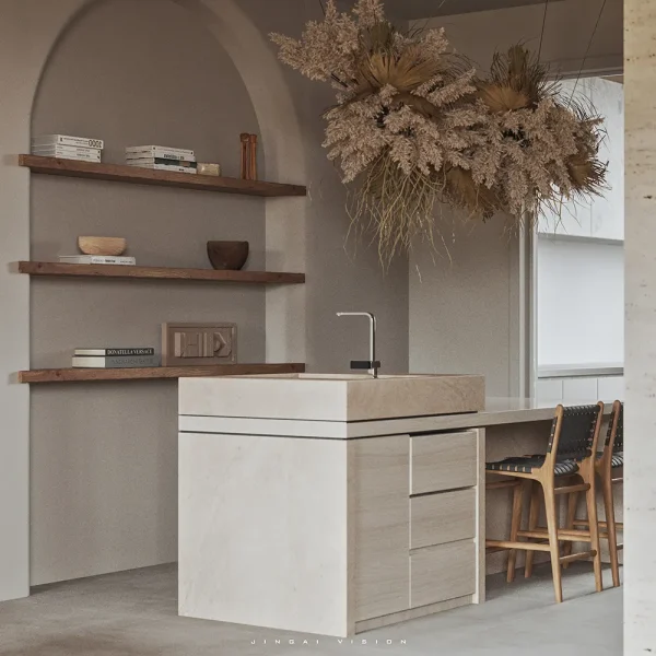 Decoration in dark gray tones