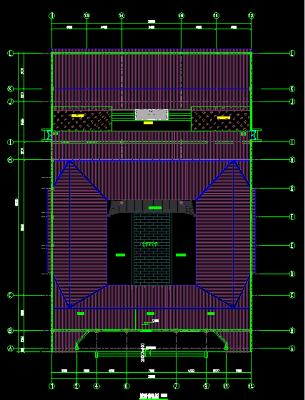 Top View of the Ancestral Hall Roof