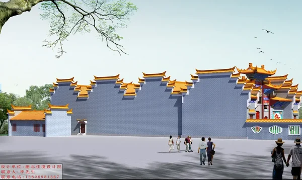 Ancestral hall with horse-head walls