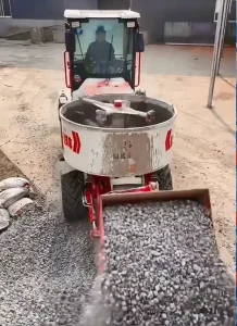 Loader-type Flat-mouth Concrete Mixer Truck