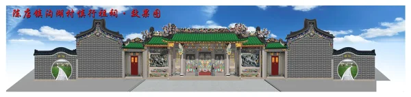Front elevation of Cai's Ancestral Hall in Chaozhou