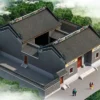 custom home | Chinese-style courtyards