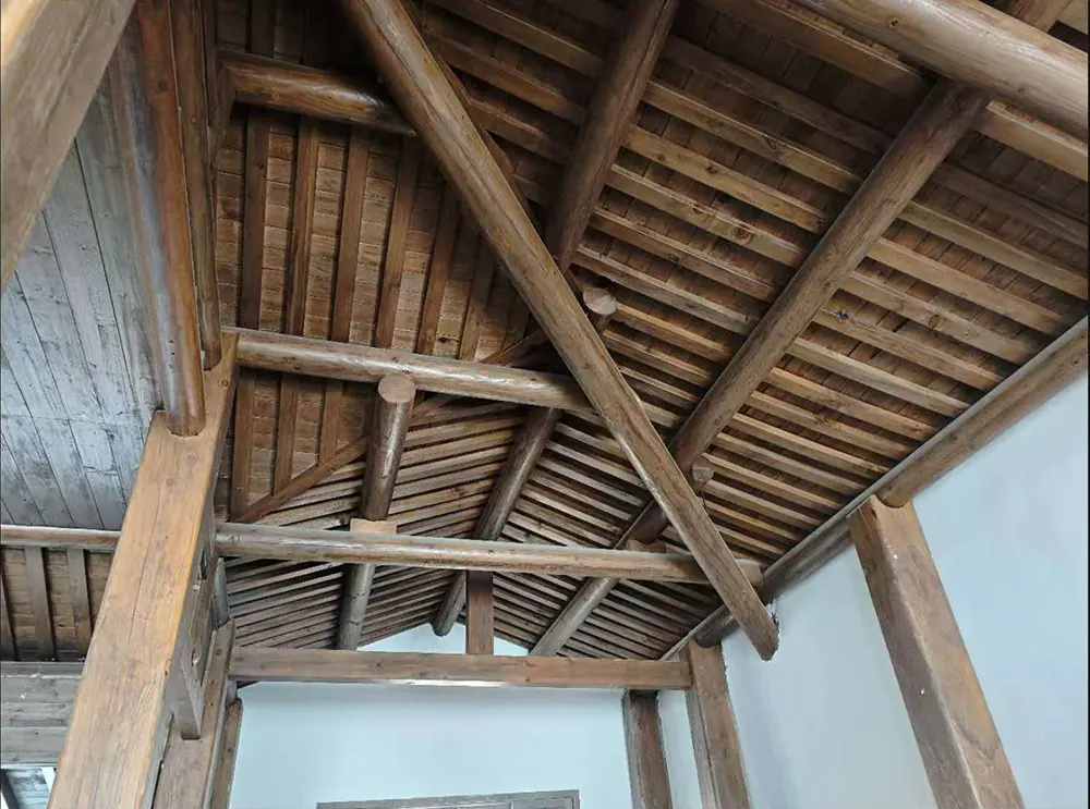 Wooden main hall construction4