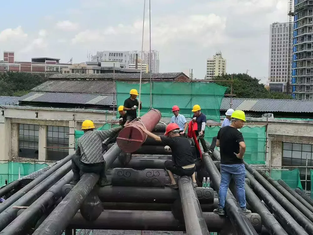 Ancient wooden structure buildings